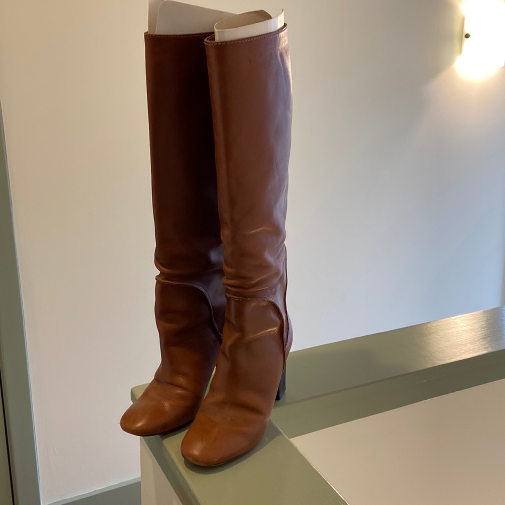 Diane Von Furstenberg tall leather boots- Size 6